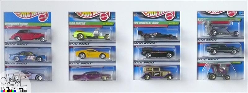 Srie complte des 12 Hot Wheels T-Hunt de 1999