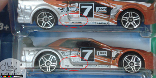 Variation de couleur de tampo sur la Hot Wheels Treasure Hunt Nissan Skyline