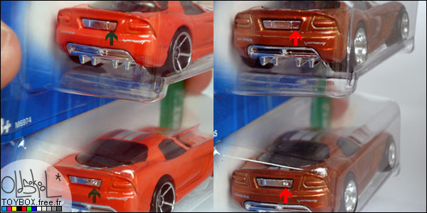 varaition de keyhole de la Hot Wheels 06 Dodge Viper TH/STH
