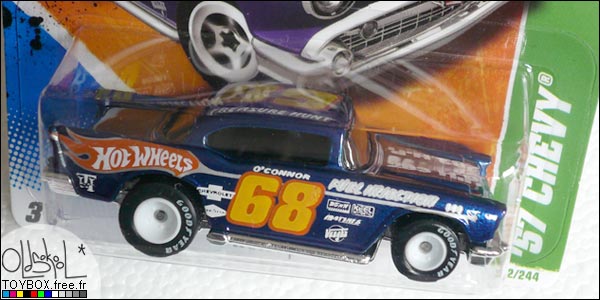 erreur double tampographie sur la Hot Wheels Super T- Hunt$ '57 Chevy