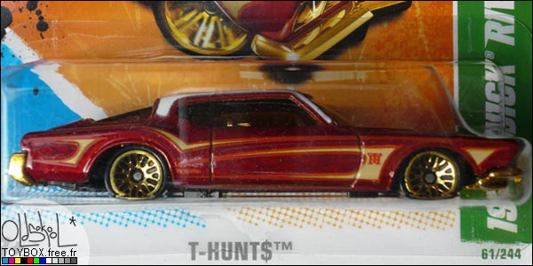 Hot Wheels Super T- Hunt$ '71 Buick Riviera avec erreur de blister
